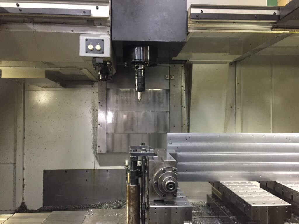 Vertical Machining Center: Setup for Drilling Holes in an S45C Steel Plate