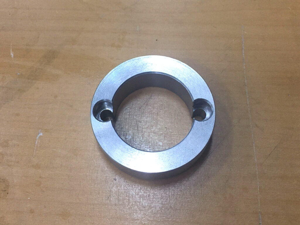 主軸の端面取り付け用治具