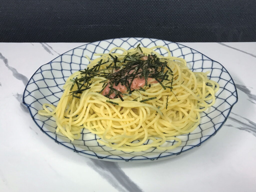 インスタント食品のたらこスパゲッティ02