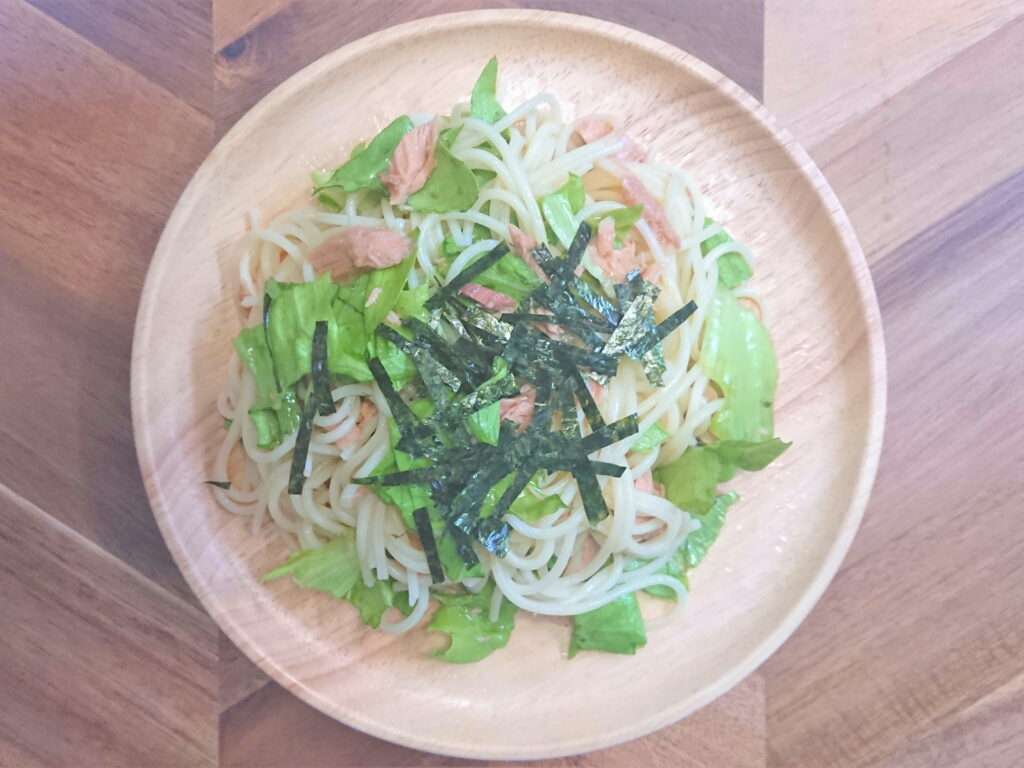 ツナとレタスの冷製パスタ04