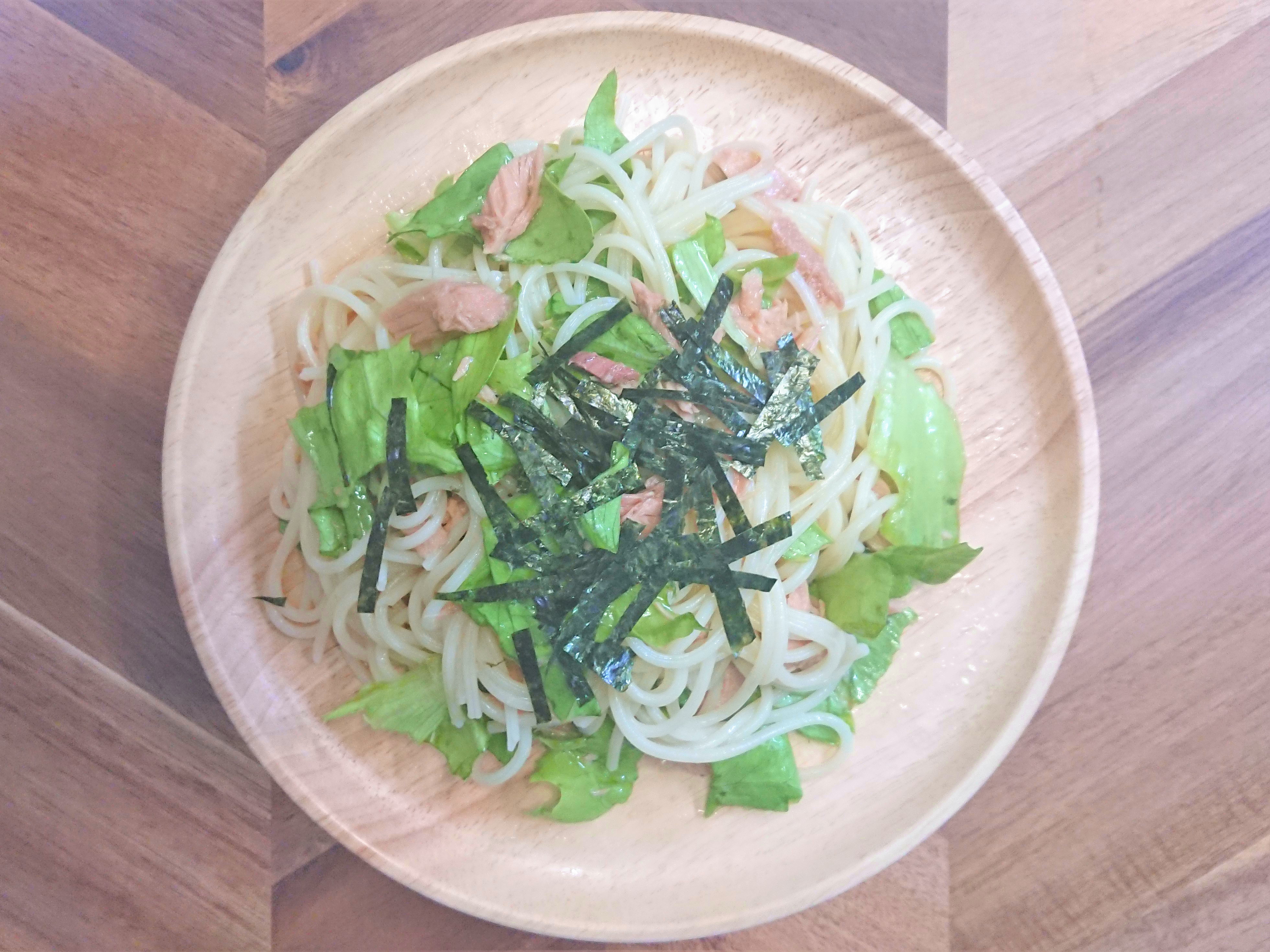 ツナとレタスの冷製パスタ04