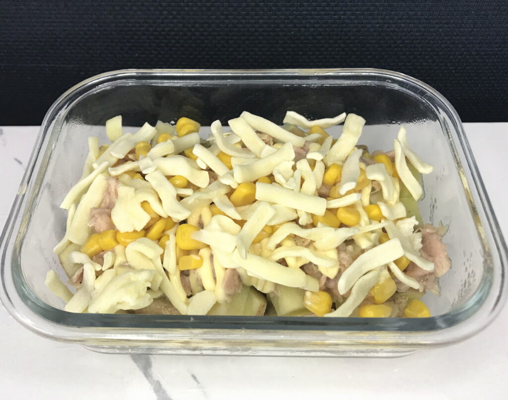 ポテトとツナとコーンのチーズ焼き