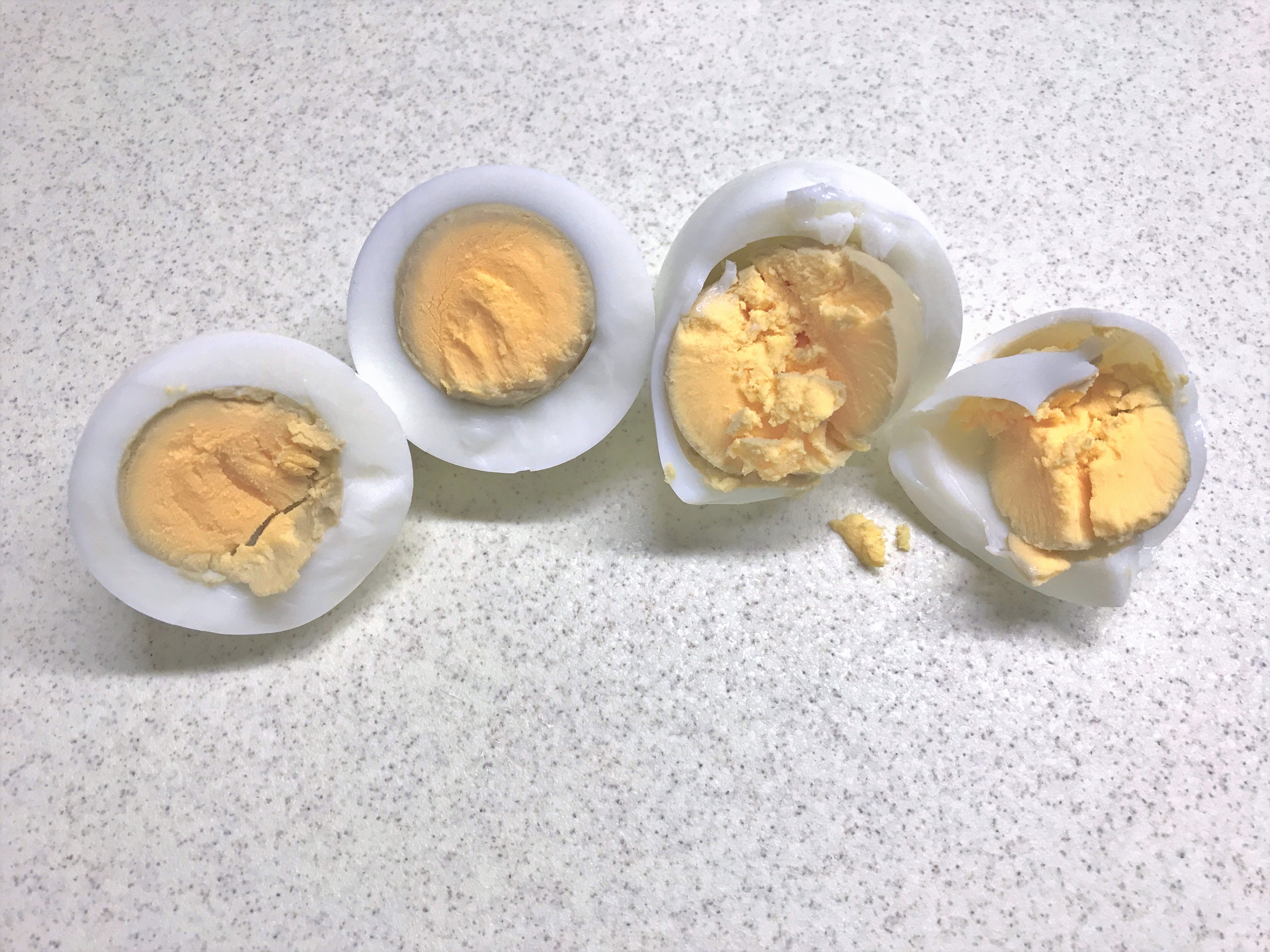 低温調理器で85度の15分で作ったゆでたまご