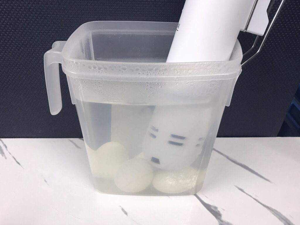 低温調理器で作ったゆでたまご