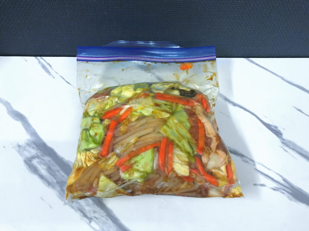 低温調理器で作った肉野菜炒め02