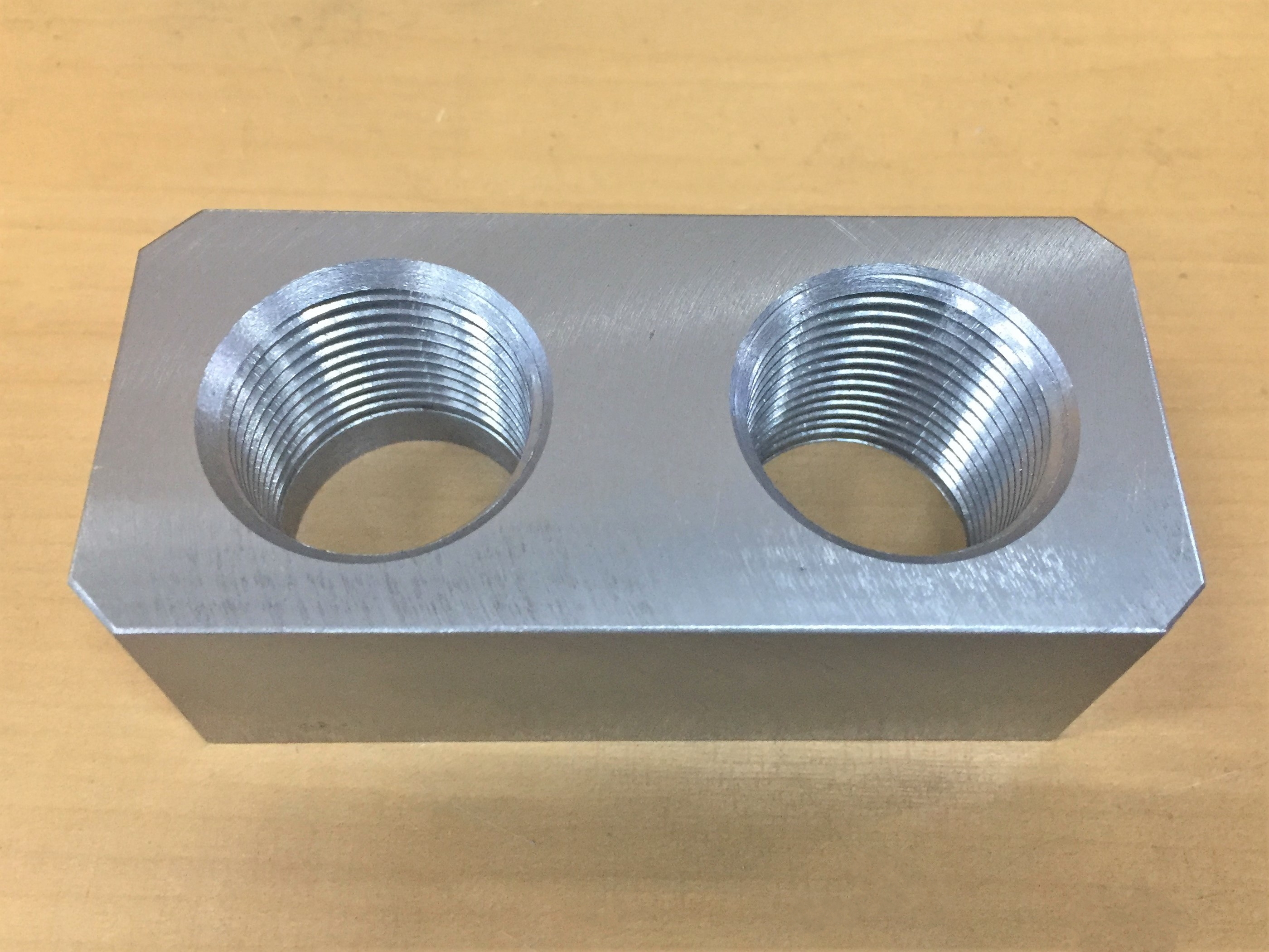 管用ネジR1/2のゲージの測定用治具
