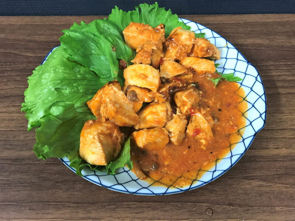 電子レンジで作ったコク旨トマトのふっくらチキン02