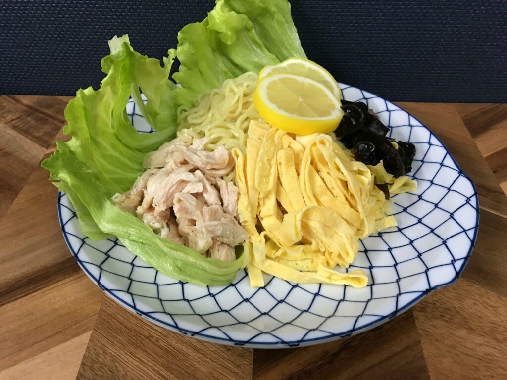 きくらげとレモンのあっさり冷やし中華