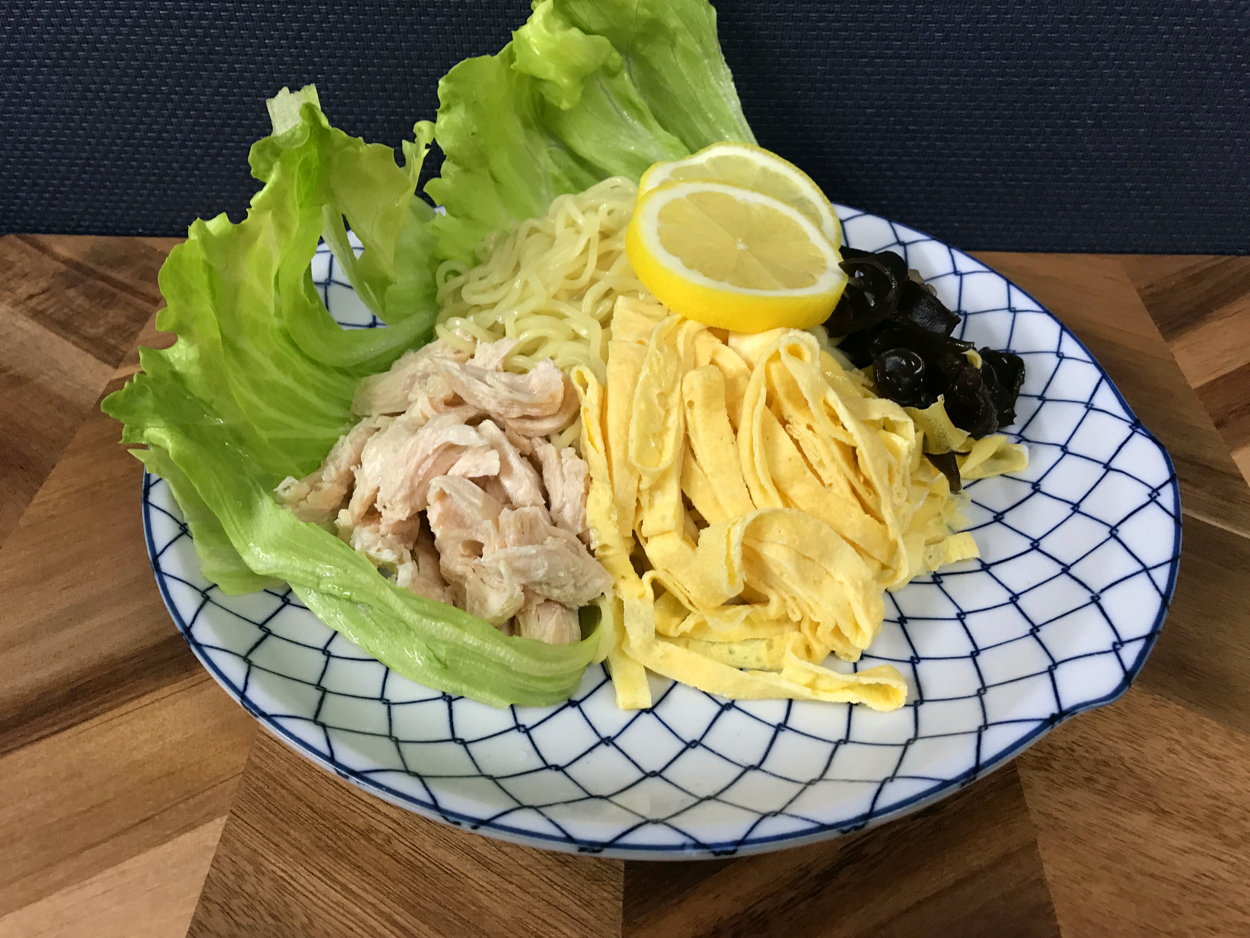 きくらげとレモンのあっさり冷やし中華
