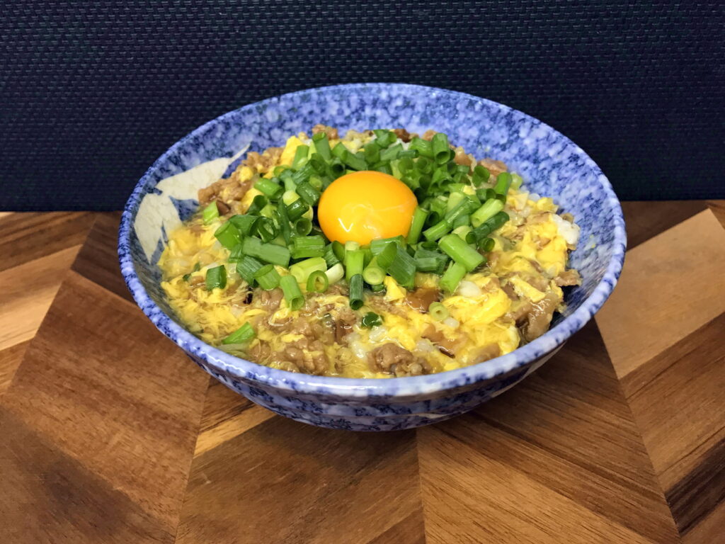 フリーズドライで作った牛玉子とじ丼