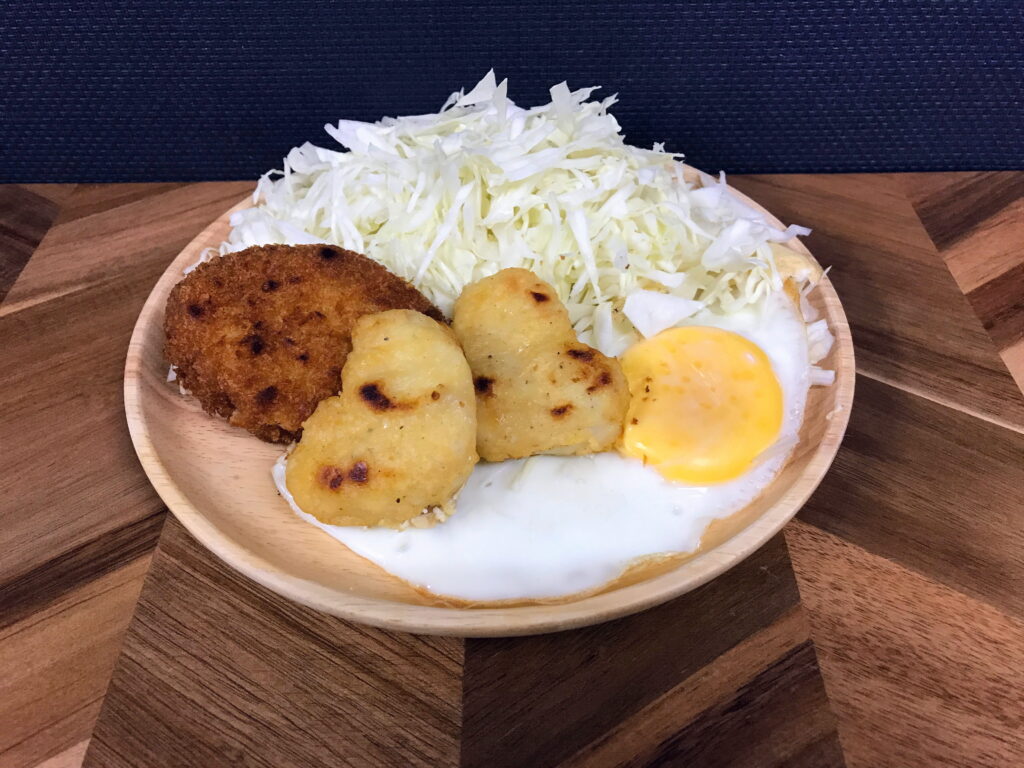 ワンプレートで簡単に作った夜ご飯のおかず02