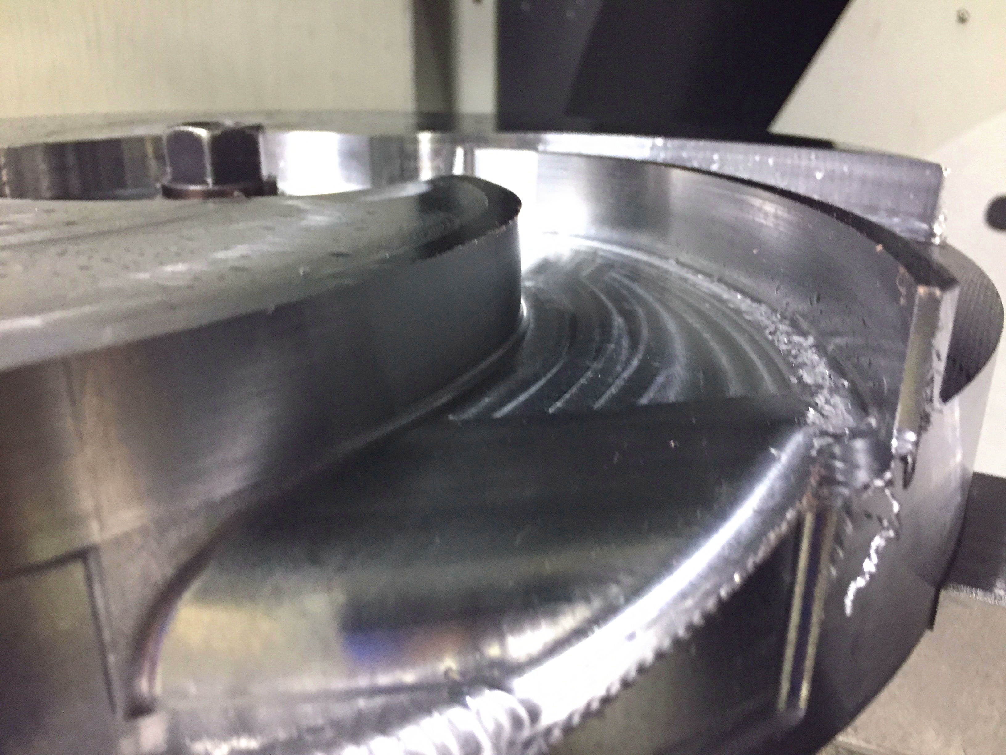 Blade Machining for Screw Pump Using 5-Axis CNC Center04